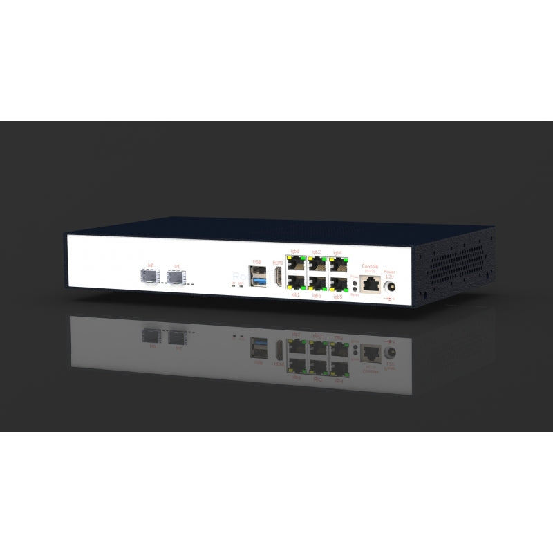Ready for use appliance with HART Intel Celeron, 4 cores, 2.6 GHz, 1.5MB L2, AES-NI - OPNsense/pfSense -2 PORTS- DDR4-16GB-mSATA120GB -B/W-with antenna-EU