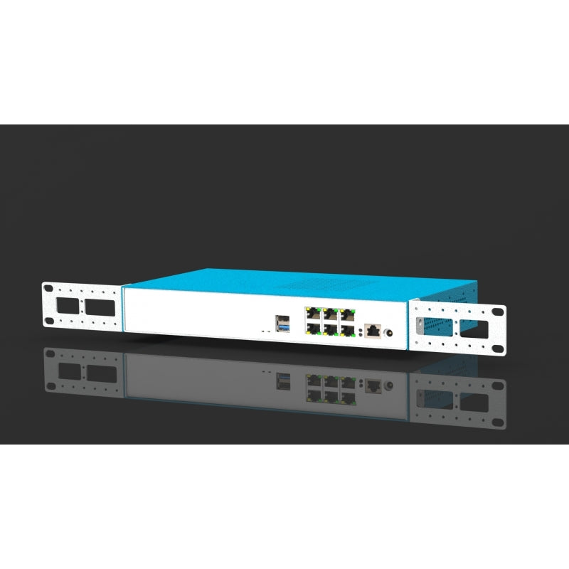 Ready for use appliance with HART Intel Celeron, 4 cores, 2.6 GHz, 1.5MB L2, AES-NI - OPNsense/pfSense -2 PORTS- DDR4-16GB-mSATA120GB -B/W-with antenna-EU